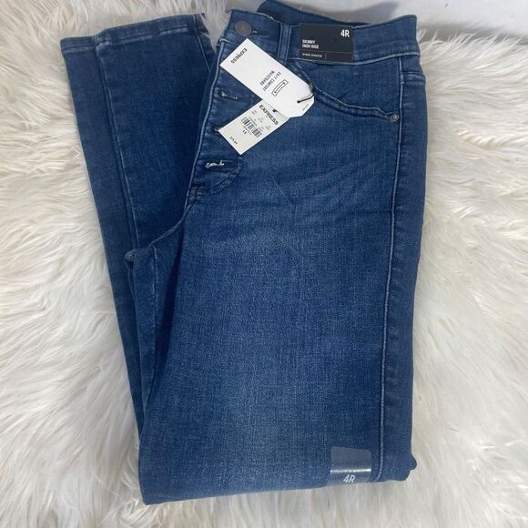 Express NWT Super Skinny Mid Rise Jeans Sz 4R - Picture 10 of 12